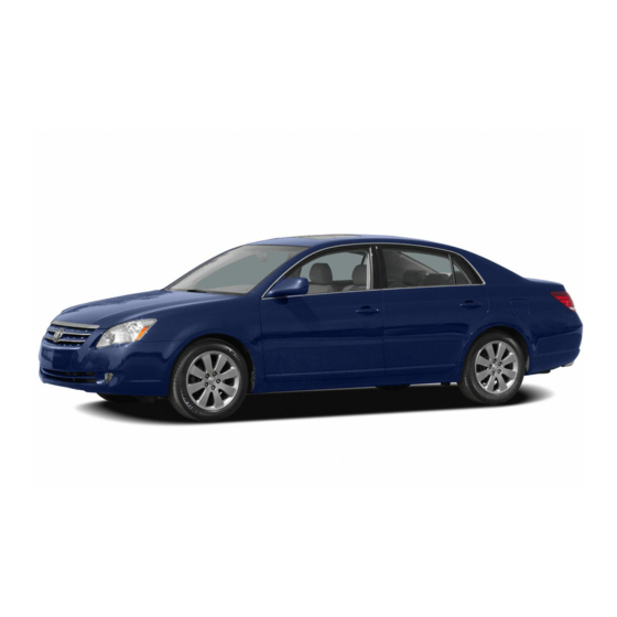 Toyota Avalon 2005 Operating Manual