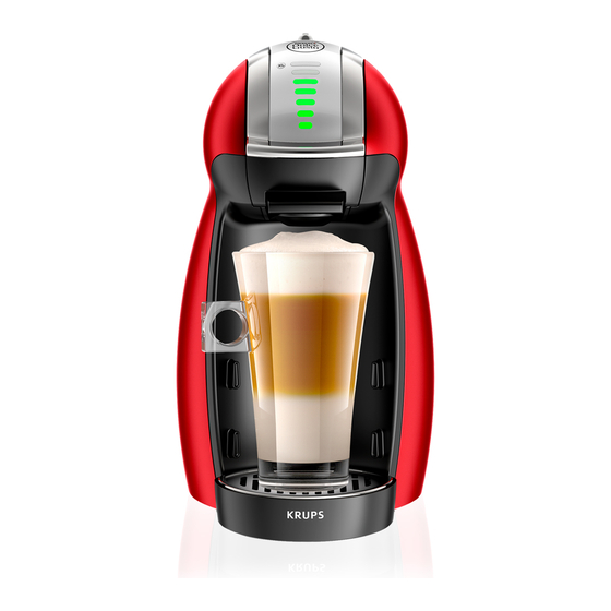 MOULINEX NESCAFÉ DOLCE GUSTO USER MANUAL Pdf Download | ManualsLib