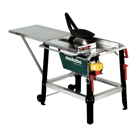 Metabo TKHS 315 M Operating Instructions Manual