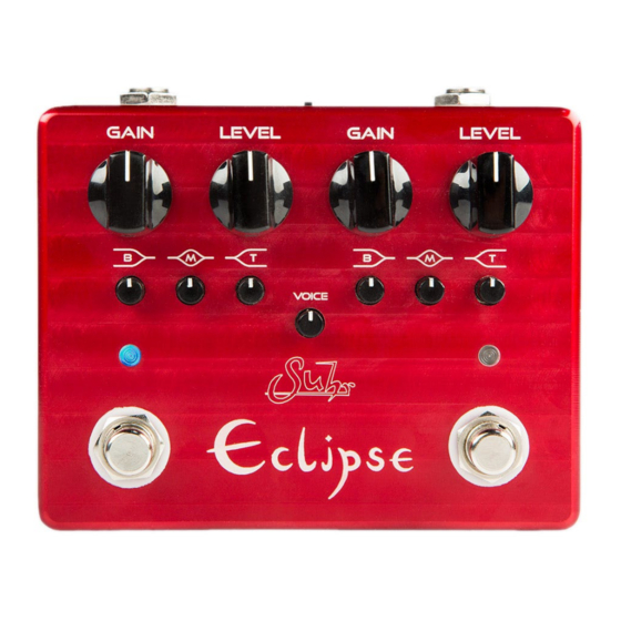 Suhr Eclipse User Manual