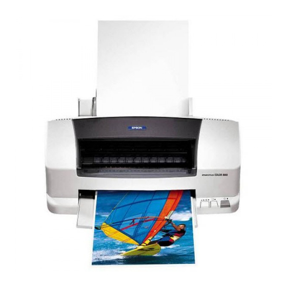 Epson Stylus Color 880 Quick Start Manual