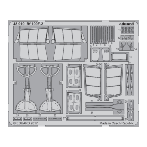 Eduard Bf 109F-2 Quick Start Manual