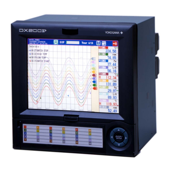 YOKOGAWA DAQSTATION DX100P Manuals