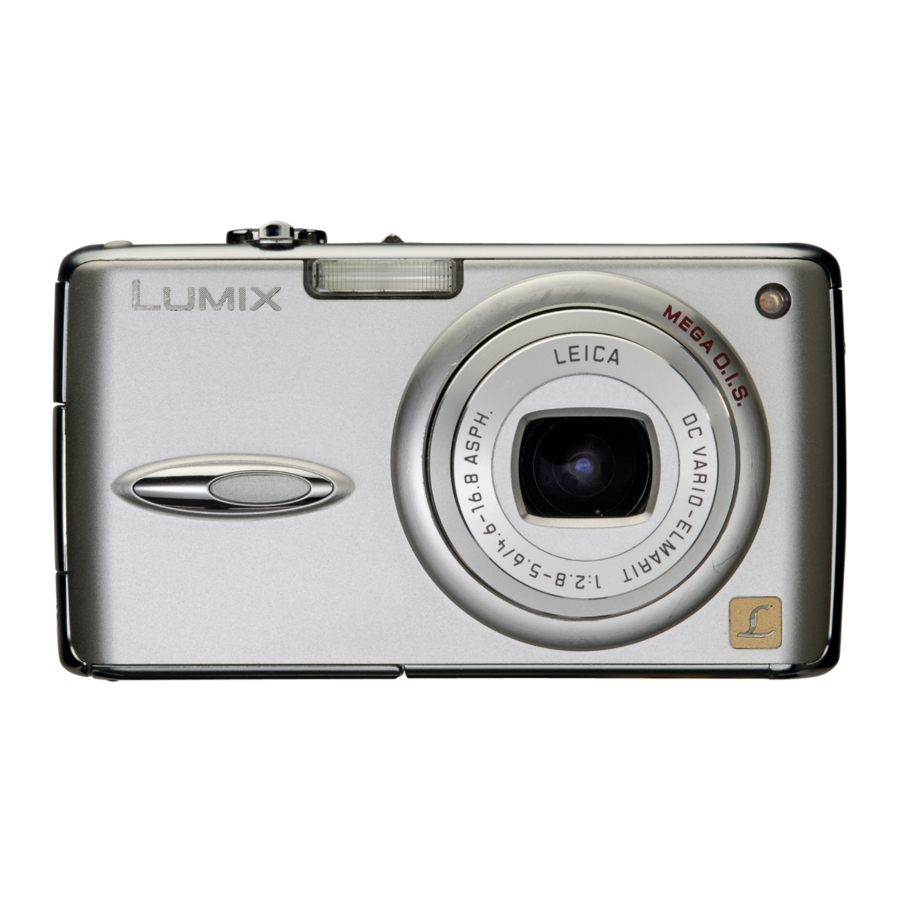 PANASONIC LUMIX DMC-FX01 OPERATING INSTRUCTIONS MANUAL Pdf 