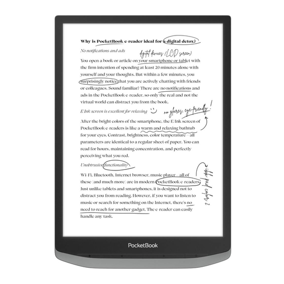 Pocketbook InkPad X Pro User Manual