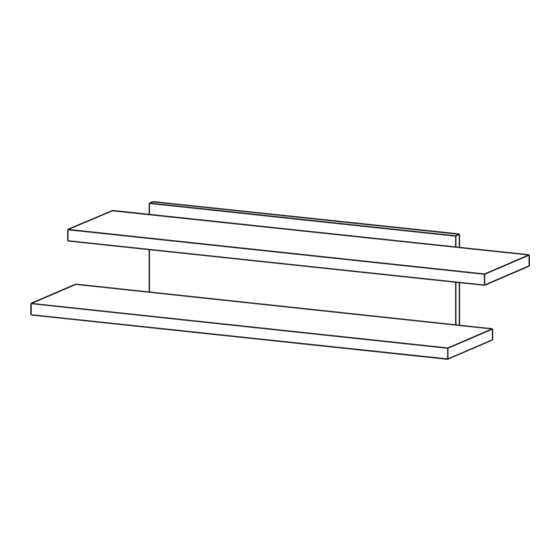 VOGL Wandbord 115 x 25 cm Assembly Instructions Manual