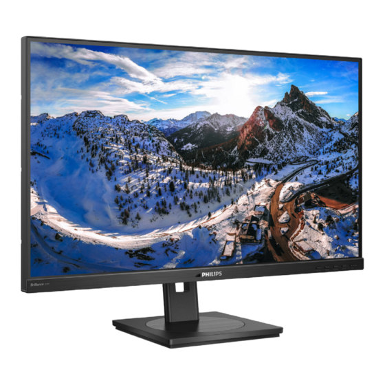 User Manuals: Philips 288E2E 4K Monitor