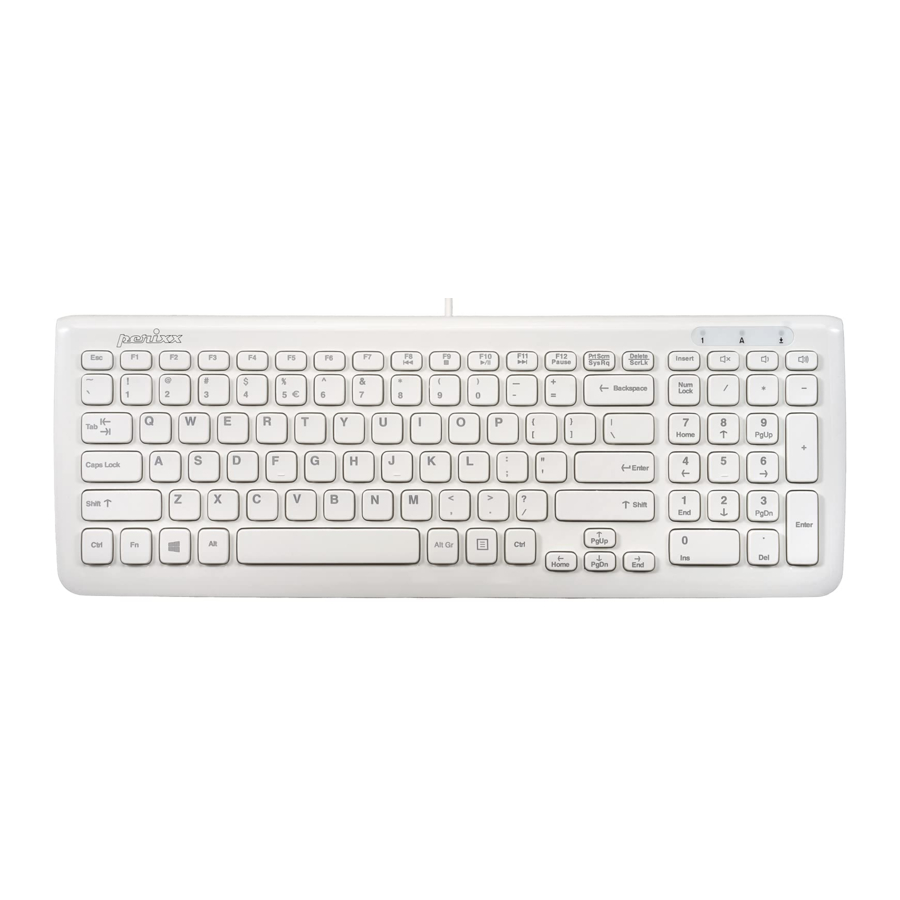 perixx PERIBOARD-208 - Membrane Keyboard Manual