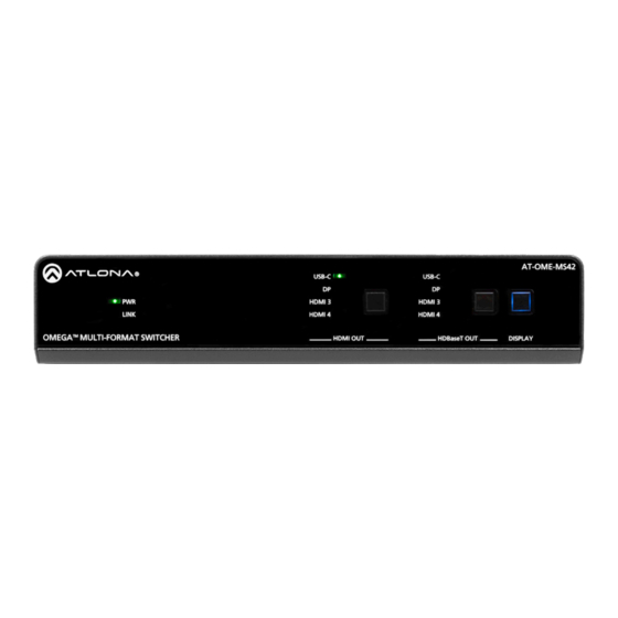 Atlona AT-OME-MS42 Installation Manual