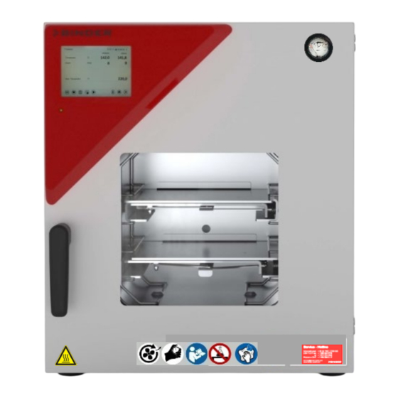 Binder VDL Series Operating Manual