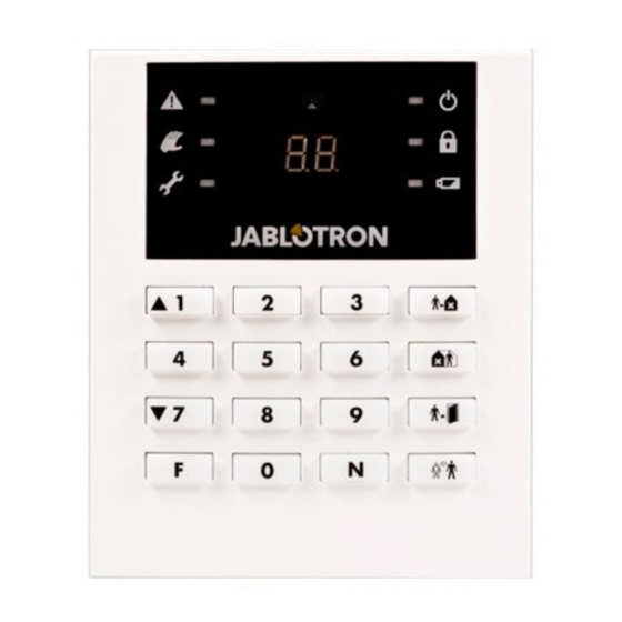 jablotron JA-63F Quick Start Manual