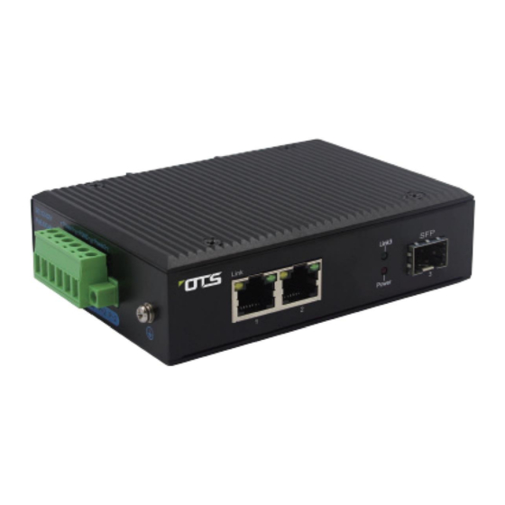 OTS ET2212Pp-S-DR Quick Installation Manual