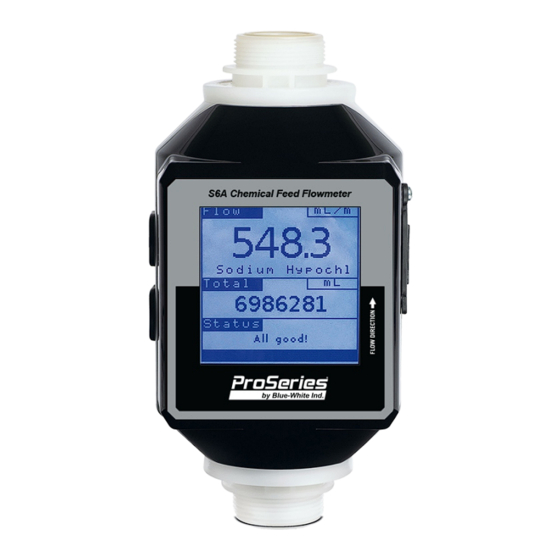 Blue-White industries Sonic-Pro S6A Series Operating Manual