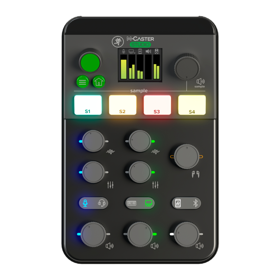 Mackie M-Caster Studio - Live Streaming Mixer Manual