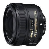 Nikon AF-S NIKKOR 50mm f/1.8G User Manual