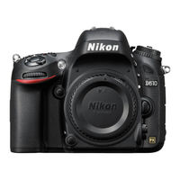 Nikon D610 User Manual