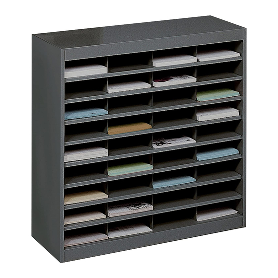 Safco E-Z Stor Literature Organizer Assembly Instructions