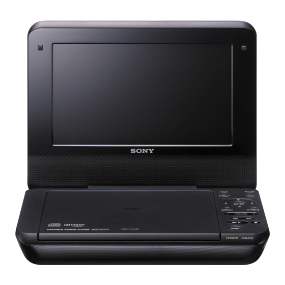 Sony DVP-FX780 Operating Instructions Manual