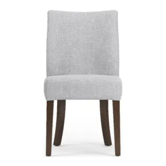 BROSA Lola Scoop Back Dining Chair Assembly Manual
