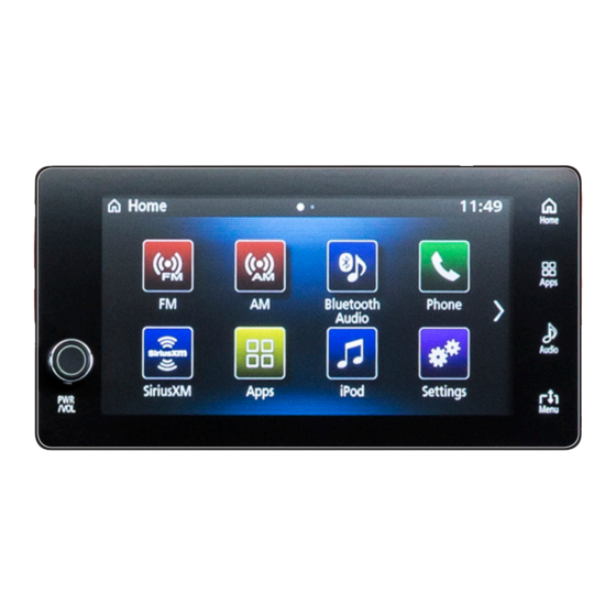 Mitsubishi MOTORS SMARTPHONE LINK DISPLAY AUDIO Quick Reference Manual