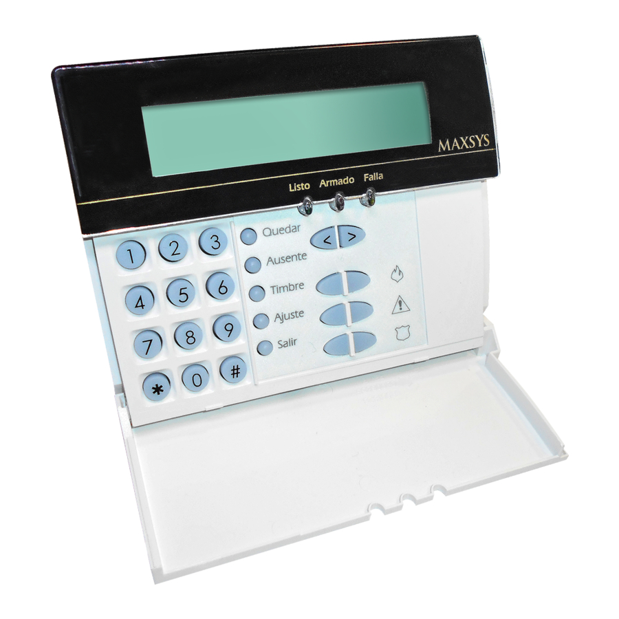 Maxsys LCD4501, LCD4501T - Keypad Installation Manual
