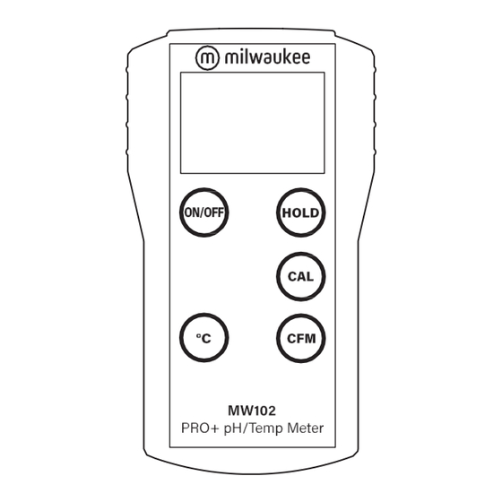 Milwaukee MW102 PRO+ User Manual