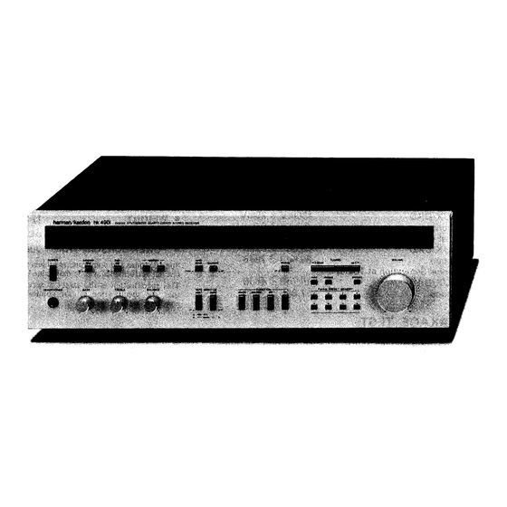 Harman Kardon hk490i Technical Manual