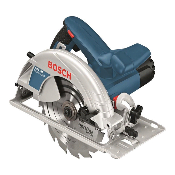 Bosch GKS 190 Original Instructions Manual