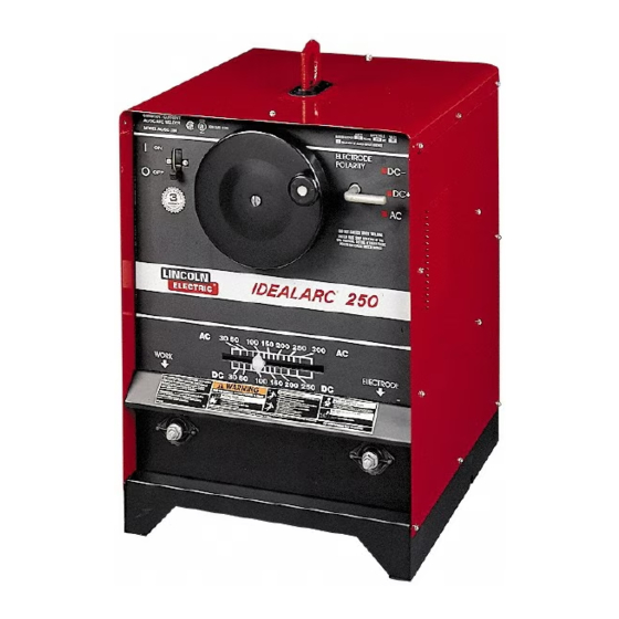Lincoln Electric Idealarc 250 Technical Specifications