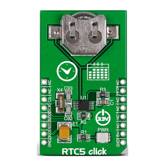 mikroElektronika click BOARD RTC 5 Manual
