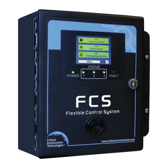 Critical Environment Technologies FCS Installation Manual