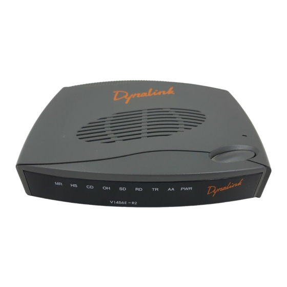 Dynalink 56K e-modem II Quick Setup Manual