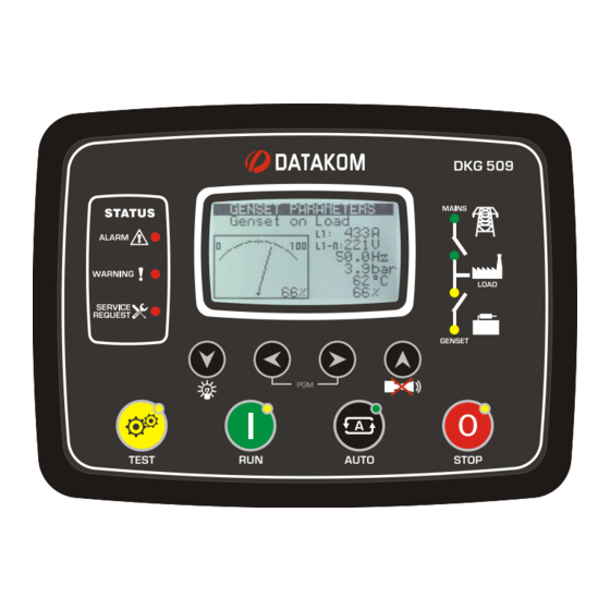 Datakom DKG-509 Manual