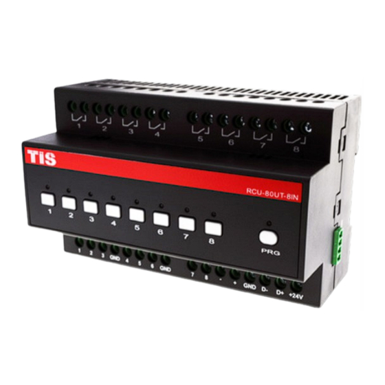 TIS RCU-8OUT-8IN Installation Manual