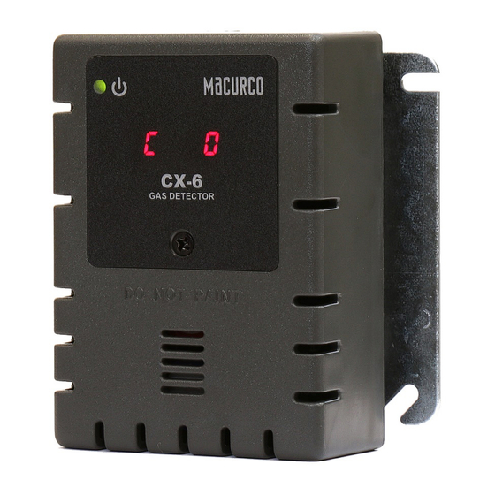 Macurco CX-6 User Instructions