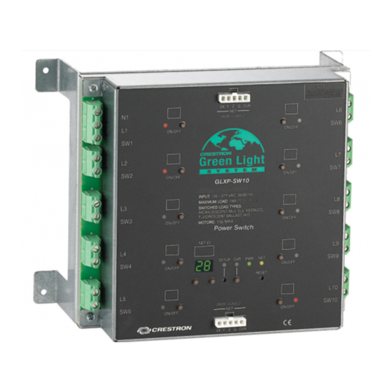 Crestron  GREEN LIGHT Power Switching Installation Manual