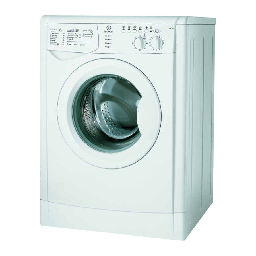 Indesit WIL 62 Instructions For Use Manual