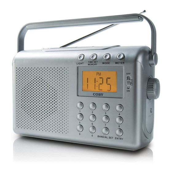 Coby CX789 - Digital AM/FM/NOAA Radio Operation Manual