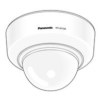 Panasonic WVSF335 - IP NETWORK CAMERA Installation Manual