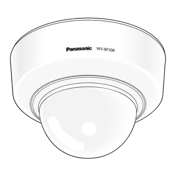 Panasonic WVSF332 - IP NETWORK CAMERA Installation Manual