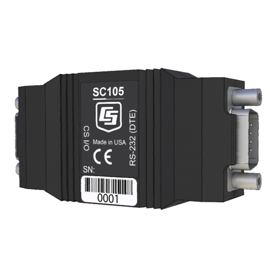 Campbell SC105 CS I/O Instruction Manual
