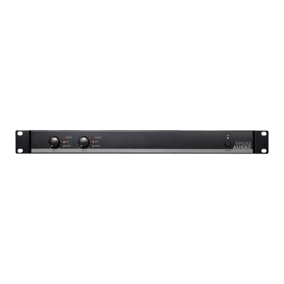 AUDAC EPA502 User Manual