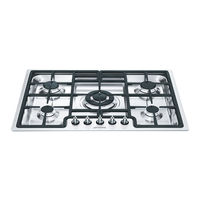 Smeg Gas Cooktop PGF75-2 Instructions For Installation And Use Manual