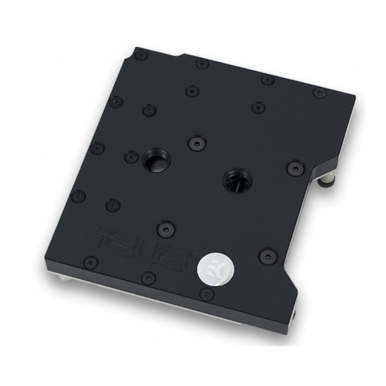 ekwb EK-FB ASUS M8G Monoblock Series Installation Manual