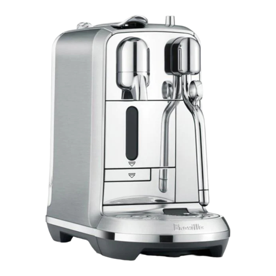 Breville NESPESSO MY MACHINE CREATISTA PLUS Manual