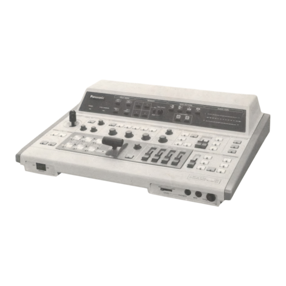 Panasonic WJ-MX12 Operating Instructions Manual
