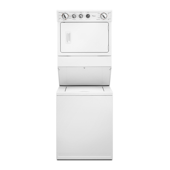 Whirlpool WET3300SQ - 27" Stack Washer User Instructions