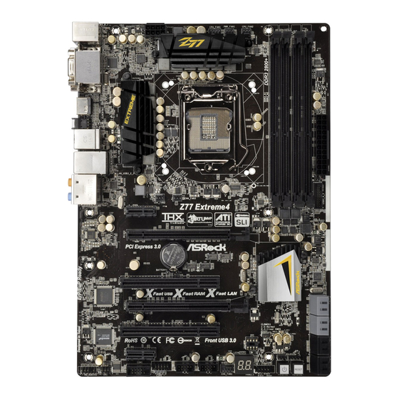 ASROCK Z77 Extreme4 User Manual