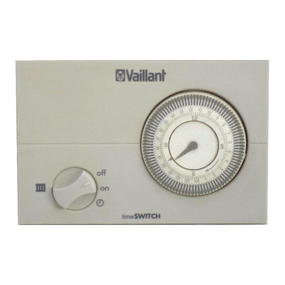 Vaillant timeSWITCH 130 Operating And Installation Manual