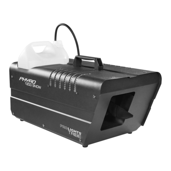ProLights PHYRO1200SNOW User Manual